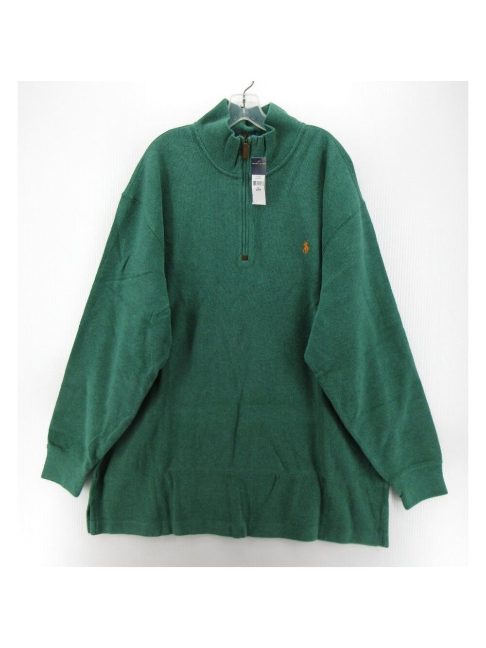 Polo Ralph Lauren Sweater 2XB Big 1/4 Zip Pullover Ribbed Classic Pony